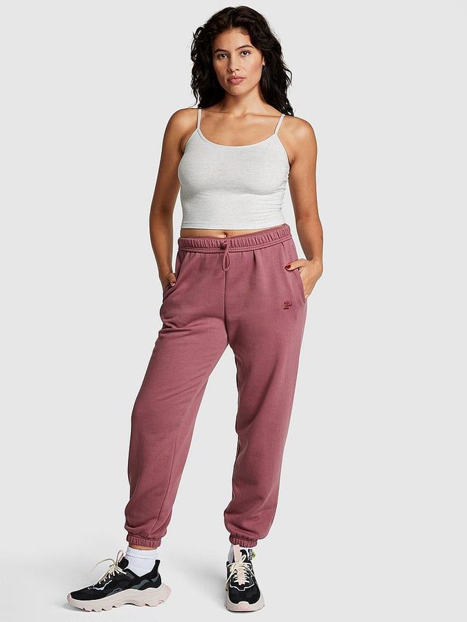 Morning Rose Pink Fleece Cuffed Jogger (P98554) | £19