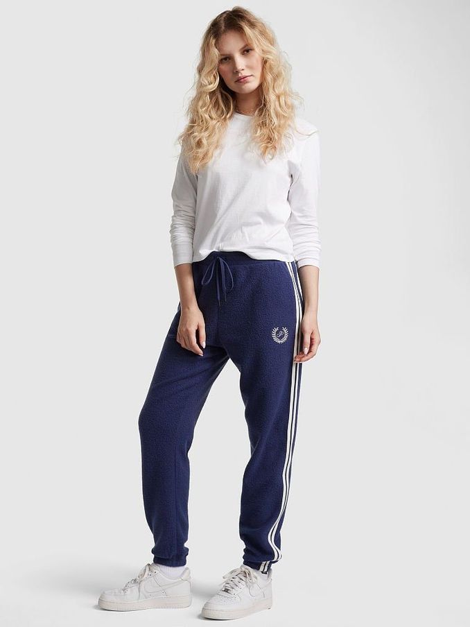 Midnight Navy Blue Reverse Fleece Jogger (P98571) | £25
