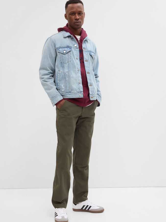 Green Carpenter Trousers With Washwell (P99234) | £24