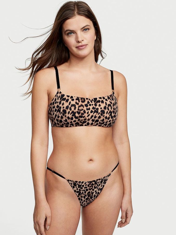 Classic Brown Leopard Smooth Lightly Lined Non Wired Bralette (Q01557) | £10