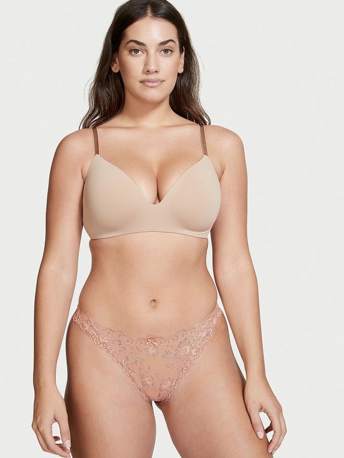 Evening Blush Lace Cheeky Knickers (Q06540) | £6