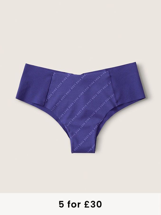 Indigo Blue Mini Logo NoShow Knickers (Q06582) | £4