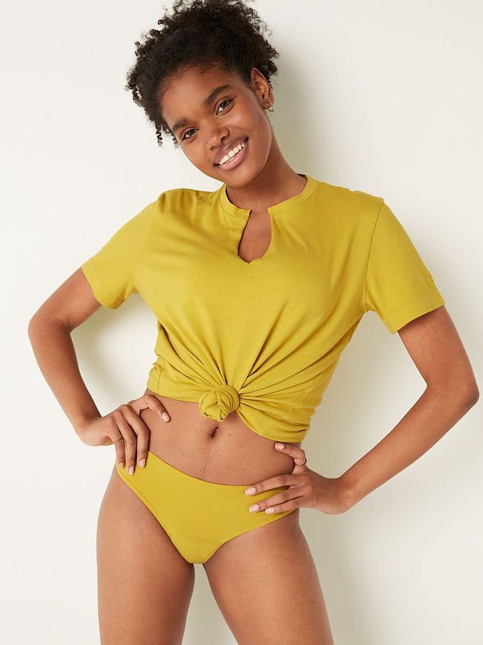 Golden Pear Yellow Period Thong Knicker (Q08666) | £4