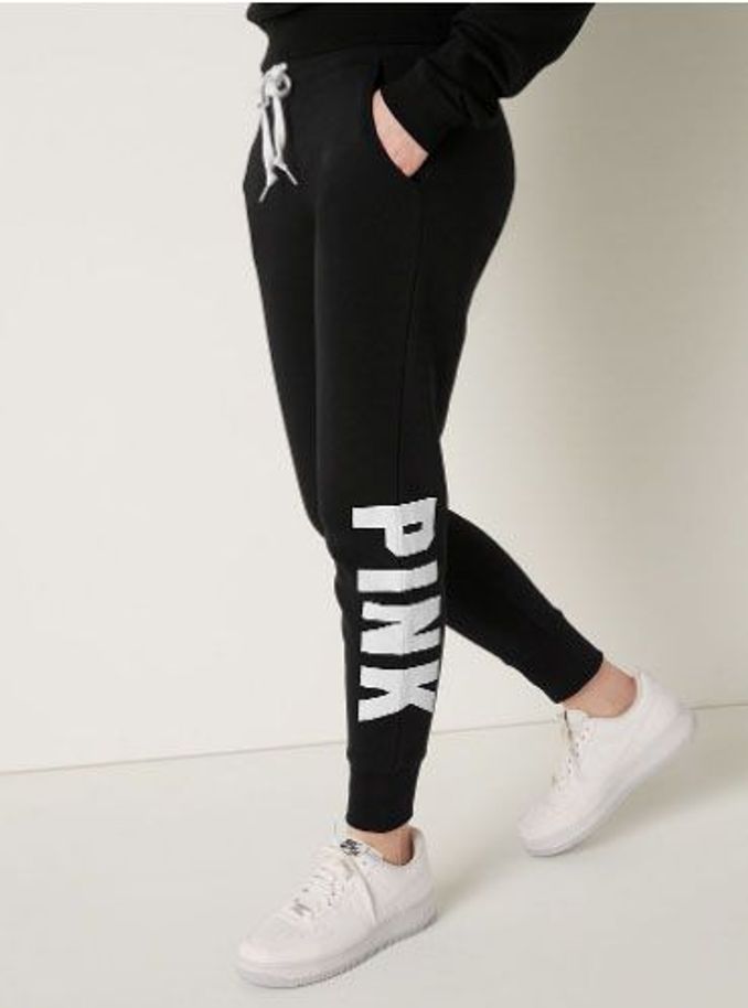 Pure Black Fleece Lounge Jogger (Q09304) | £8