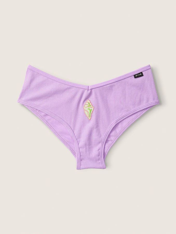 Petal Purple Cotton Cheeky Knickers (Q09333) | £3