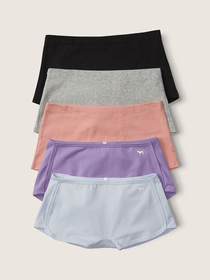 Basic Black Cotton Multipack Short Knickers (Q09395) | £25