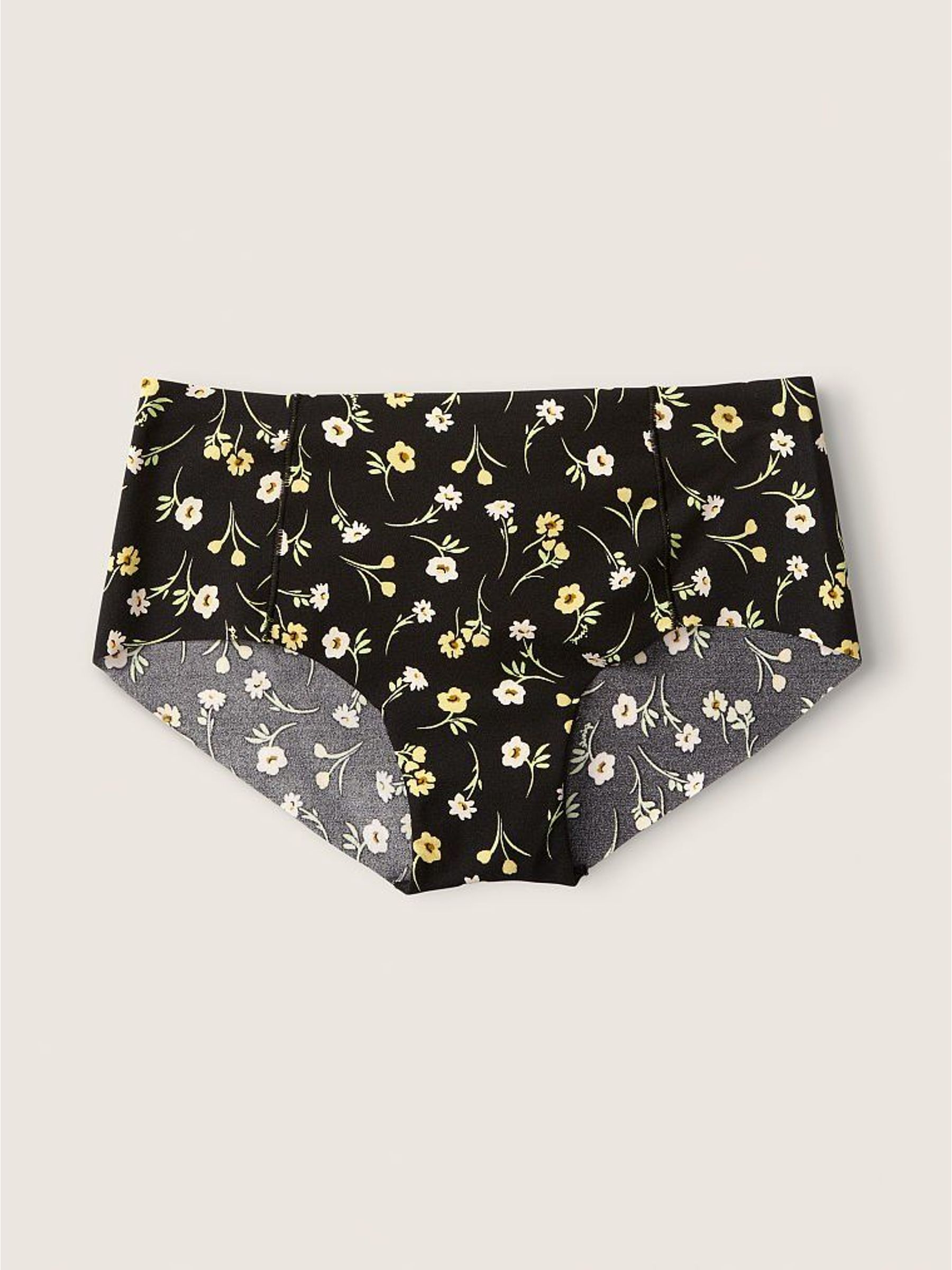 Pure Black Floral No Show Cheekster (Q09419) | £4