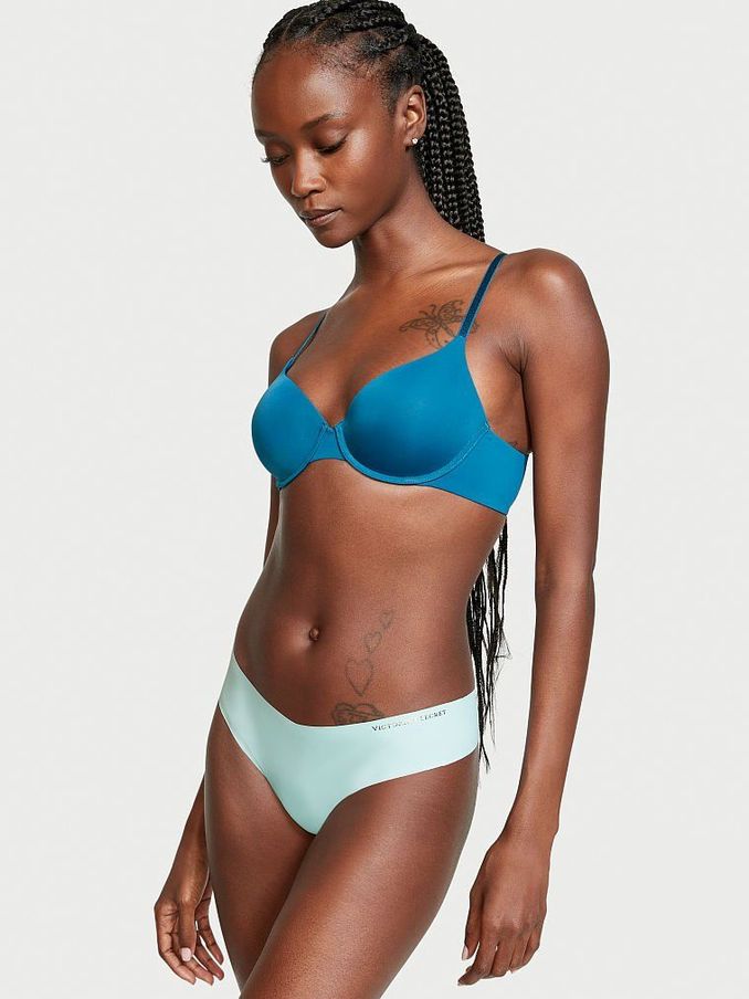 Seafoam Blue Smooth No Show Thong Panty (Q09719) | £4