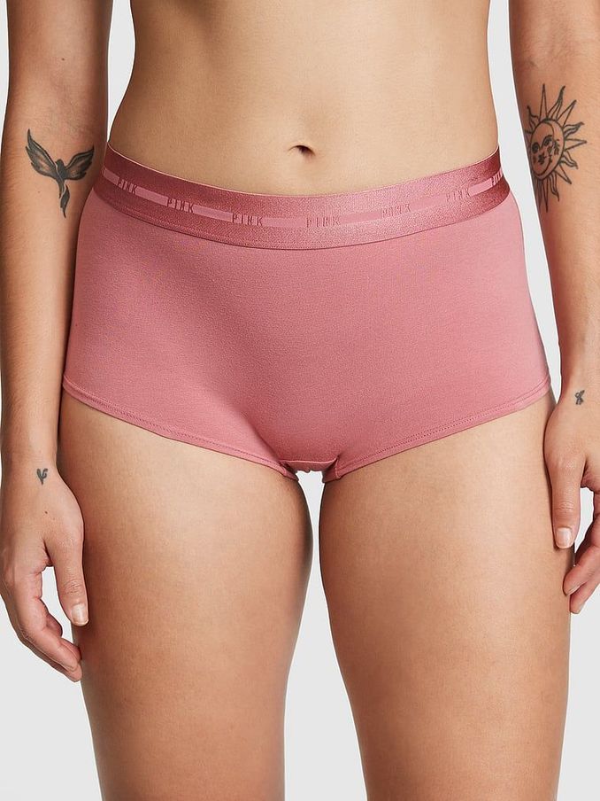 Soft Begonia Pink Logo Short Knickers (Q10408) | £4