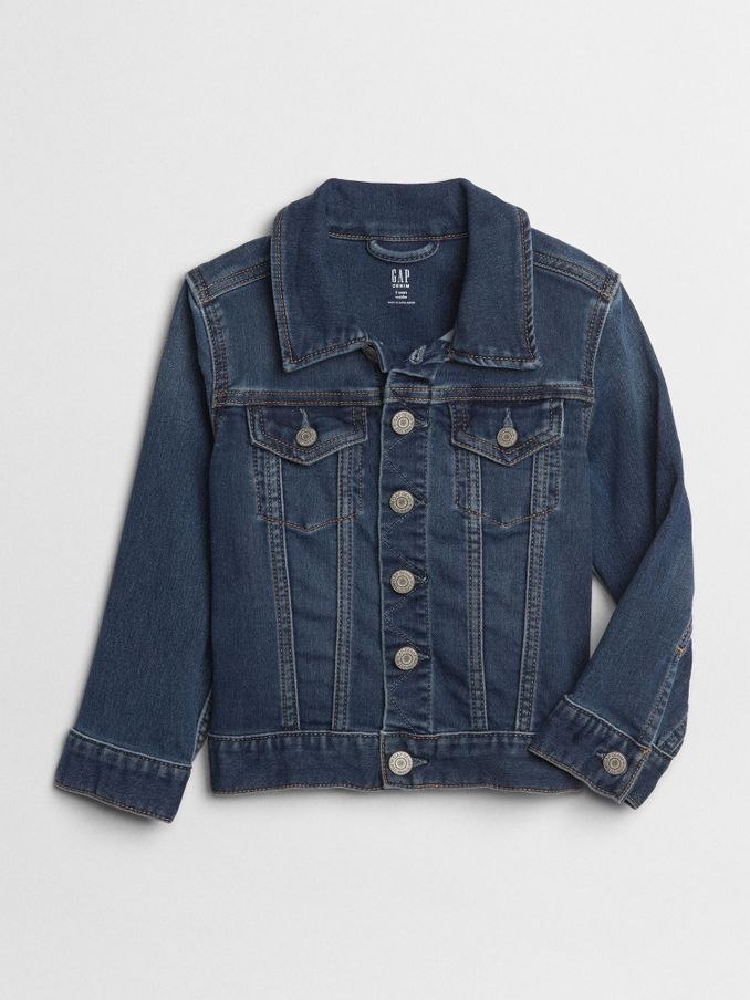 Medium Wash Blue Icon Denim Jacket (12mths-5yrs) (Q13475) | £35