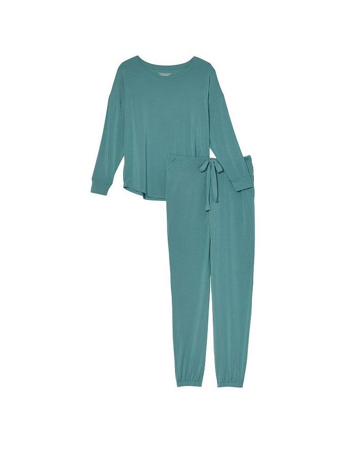 French Sage Modal Maternity Crewneck Jogger Set (Q13892) | £15