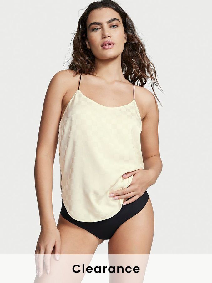 Vanilla Dream Nude Racerback Satin Camisole Top (Q13910) | £8
