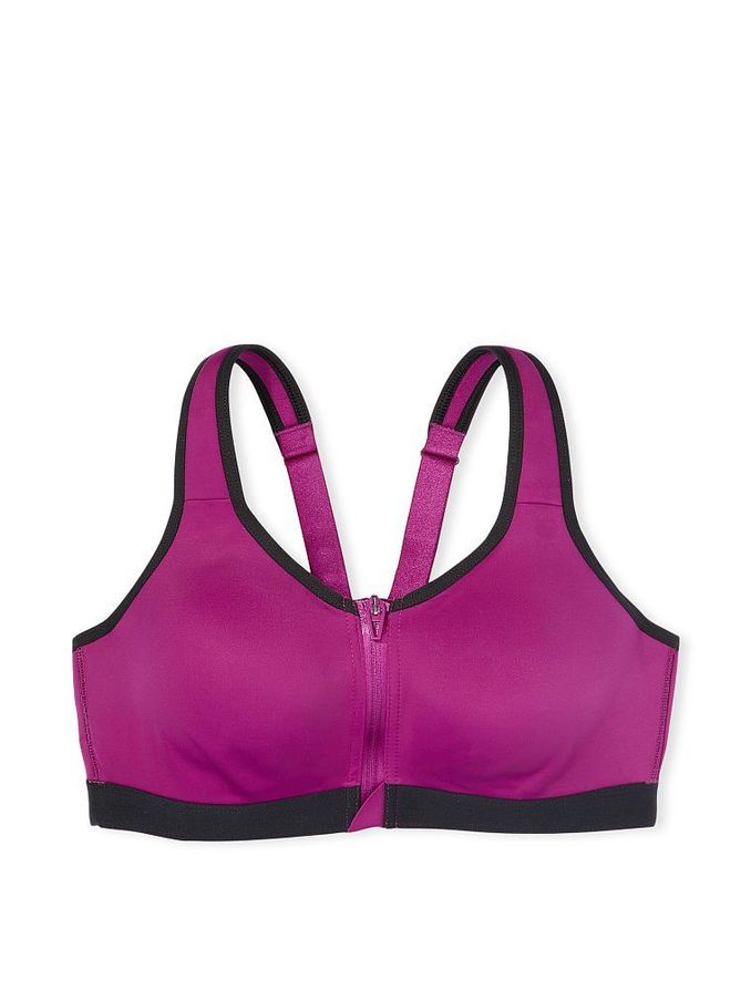 Raspberry Cooler Purple Maximum Impact Front Close Sports Bra (Q15060) | £20