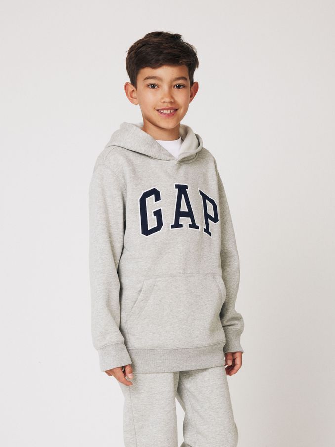 Grey Logo Hoodie (4-13yrs) (Q16556) | £20