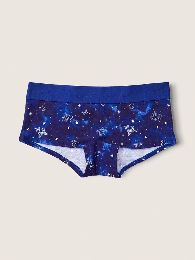 Beaming Blue Constellation Print Logo Boyshort Knickers (Q19349) | £3