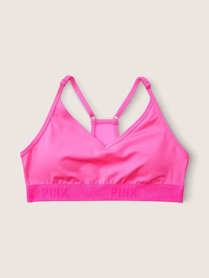 Atomic Pink Lightly Lined Low Impact Sports Bra (Q19853) | £14