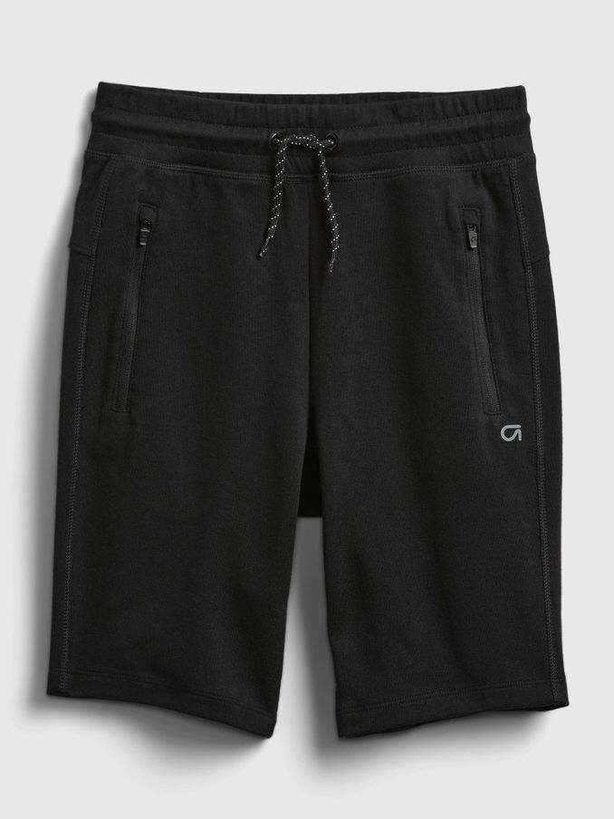 Black Pull On Zip Pocket Jogger Shorts (4-13yrs) (Q21769) | £18