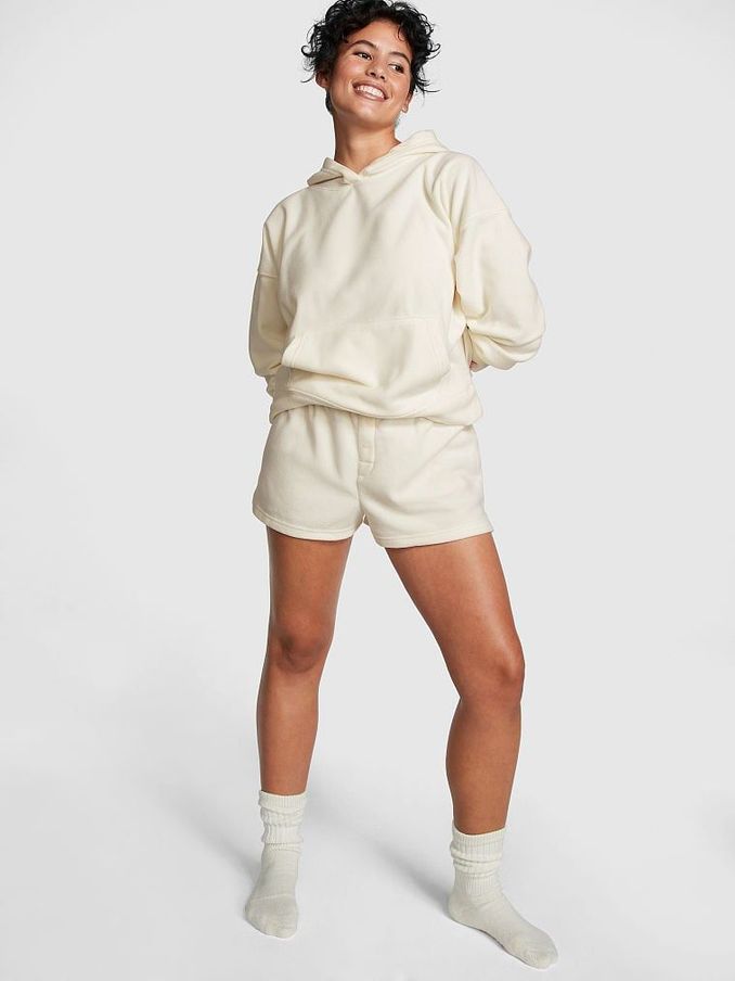Creamer White Polar Fleece Short Set (Q22644) | £25
