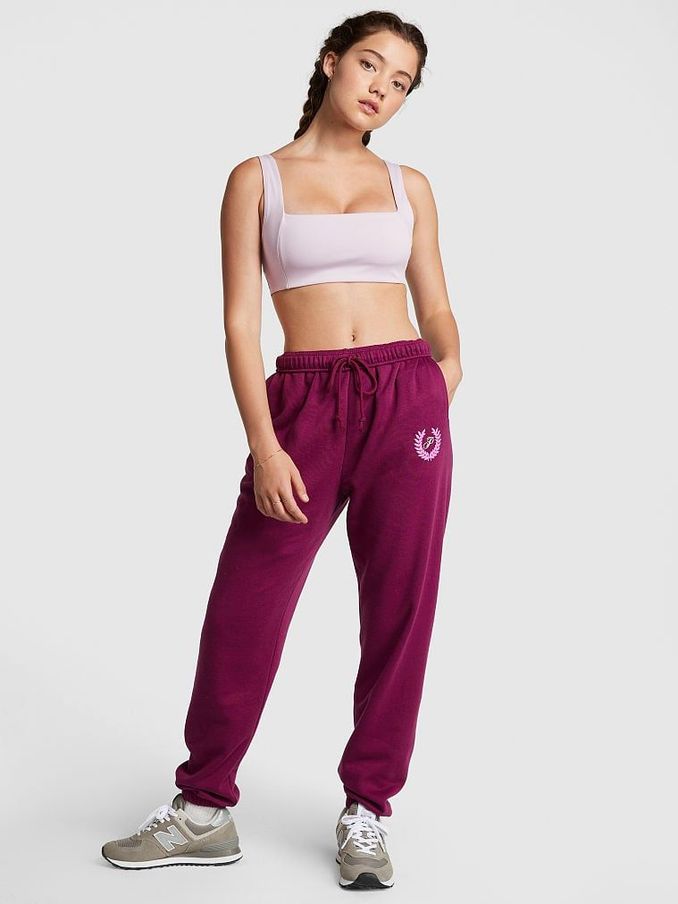 Vivid Magenta Pink Fleece Cuffed Jogger (Q22683) | £18