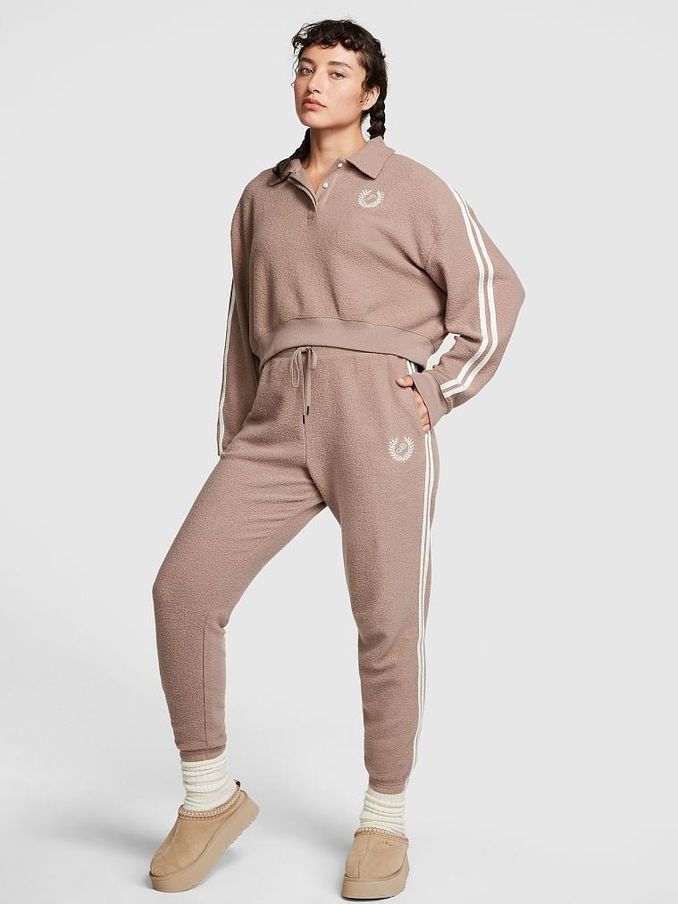 Iced Coffee Brown Reverse Fleece Jogger (Q22684) | £25