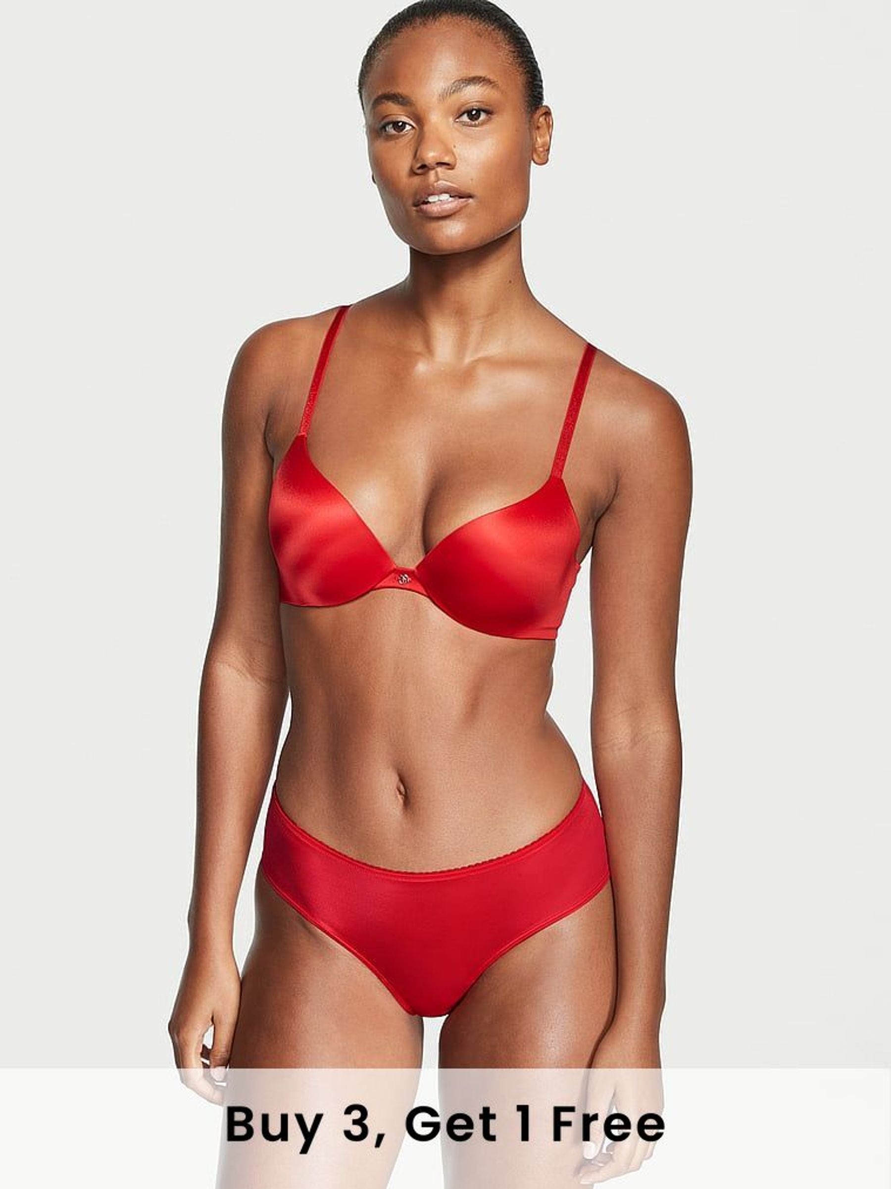 Lipstick Red Lace Trim Cheeky Knickers (Q24522) | £14