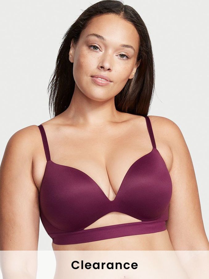 Burgundy Purple Incredible Smooth Non Wired Push Up Bra (Q24934) | £20
