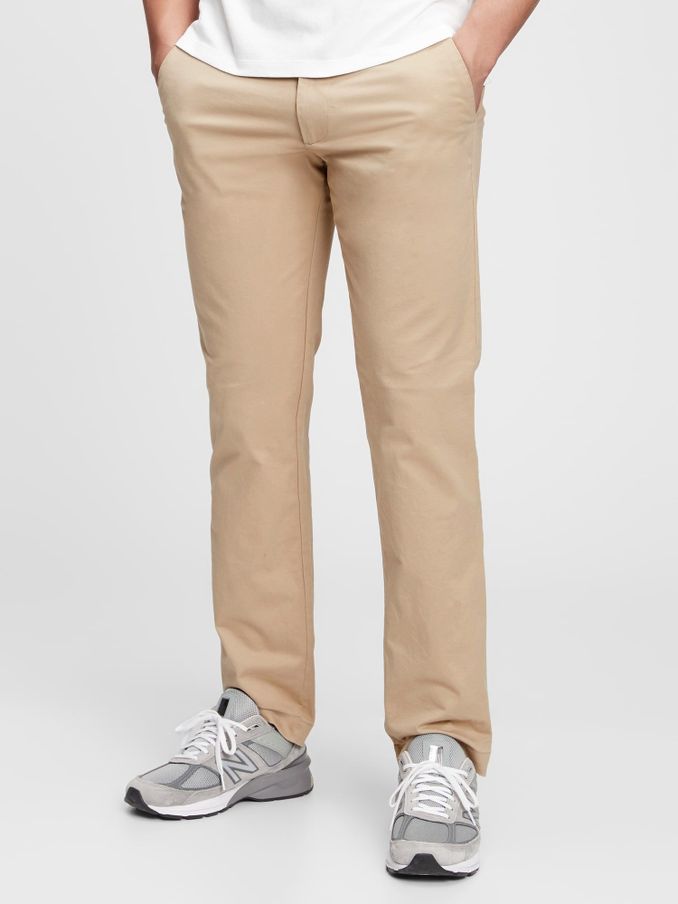 Beige Straight Fit Modern Chinos (Q25483) | £40