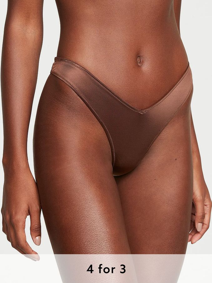 Ganache Nude Thong Knickers (Q28683) | £14