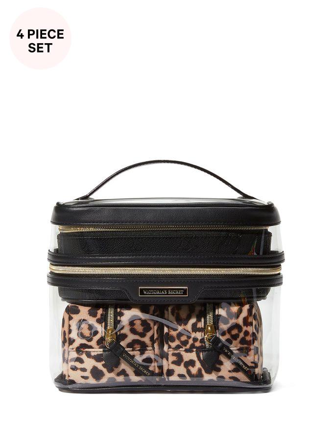 Luxe Leopard Brown 4 in 1 Makeup Bag (Q30725) | £45