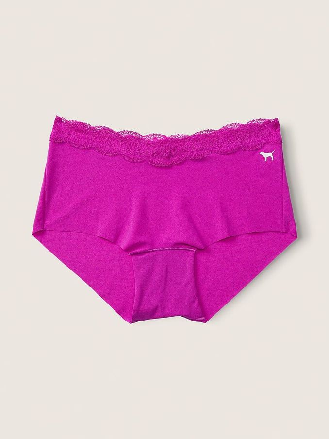 Dahlia Magenta Pink Short Lace Trim Knickers (Q31451) | £4