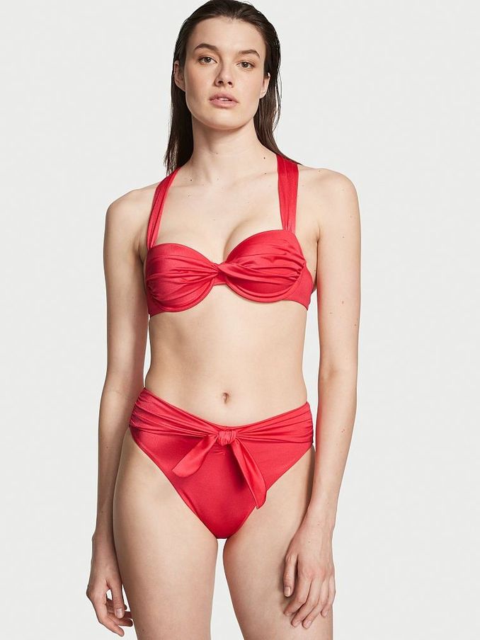 Wild Strawberry Pink Cheeky Bikini Bottom (Q32407) | £12