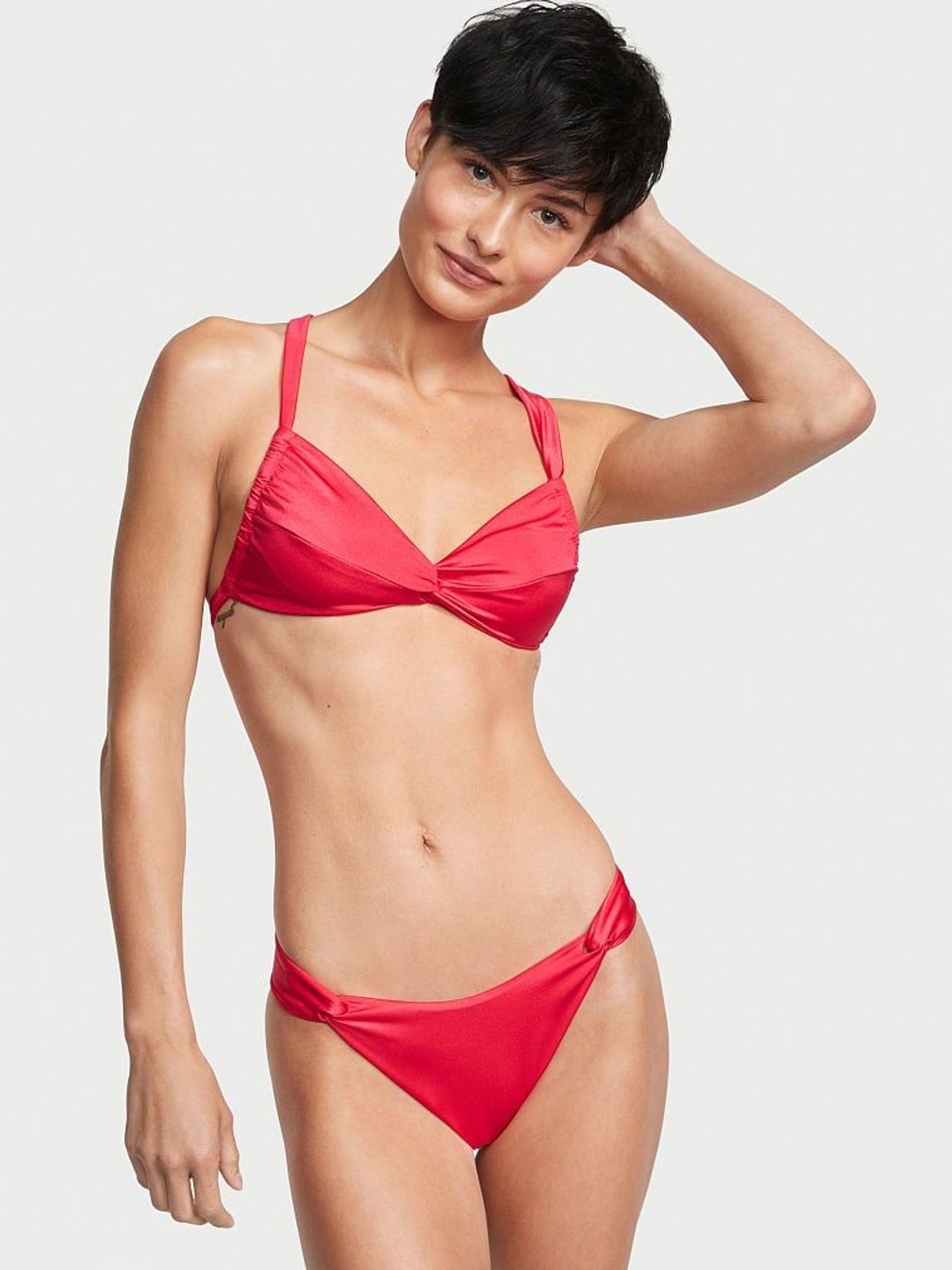 Wild Strawberry Pink Brazilian Bikini Bottom (Q32408) | £12