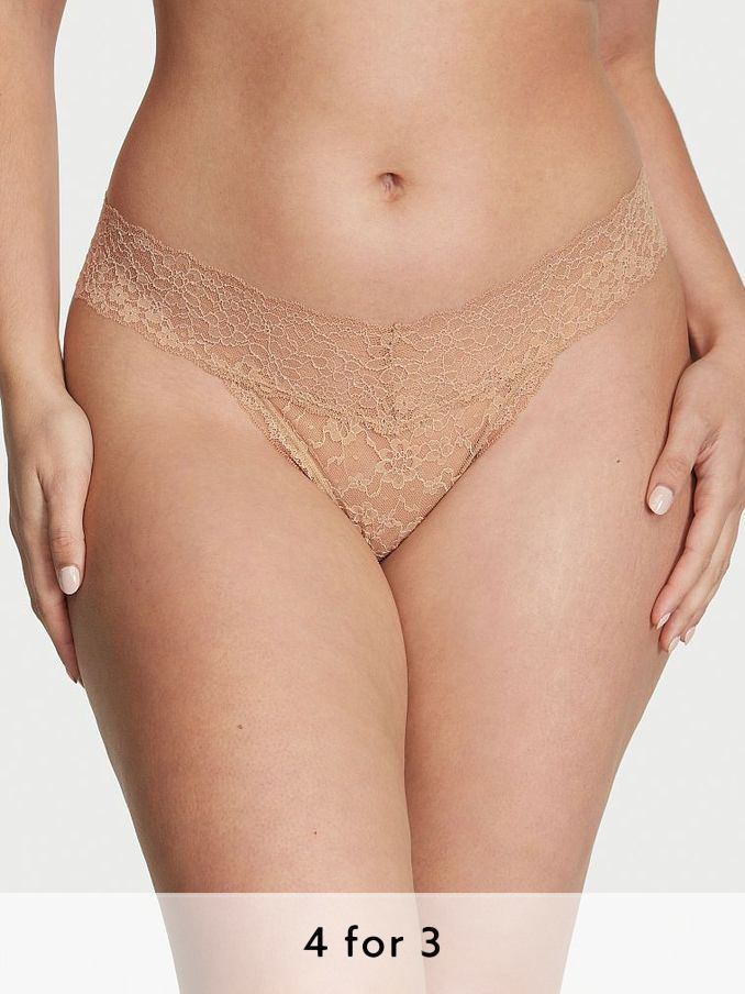 Sweet Praline Nude Thong Knickers (Q35141) | £9