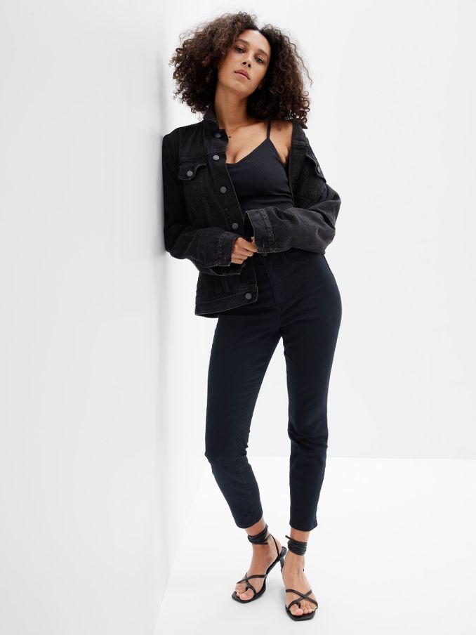 Black High Waisted Super Stretch Skinny Jeggings (Q36127) | £40