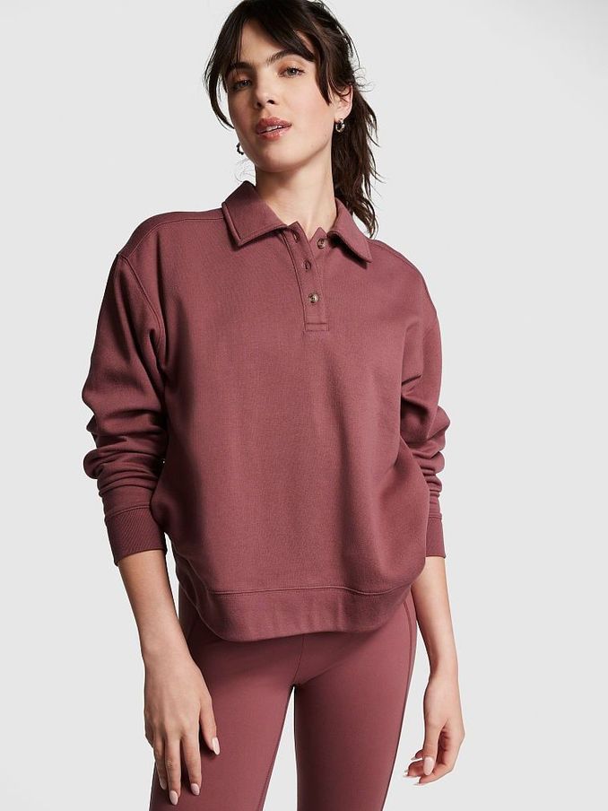 Morning Rose Pink Polo Sweatshirt (Q36903) | £14