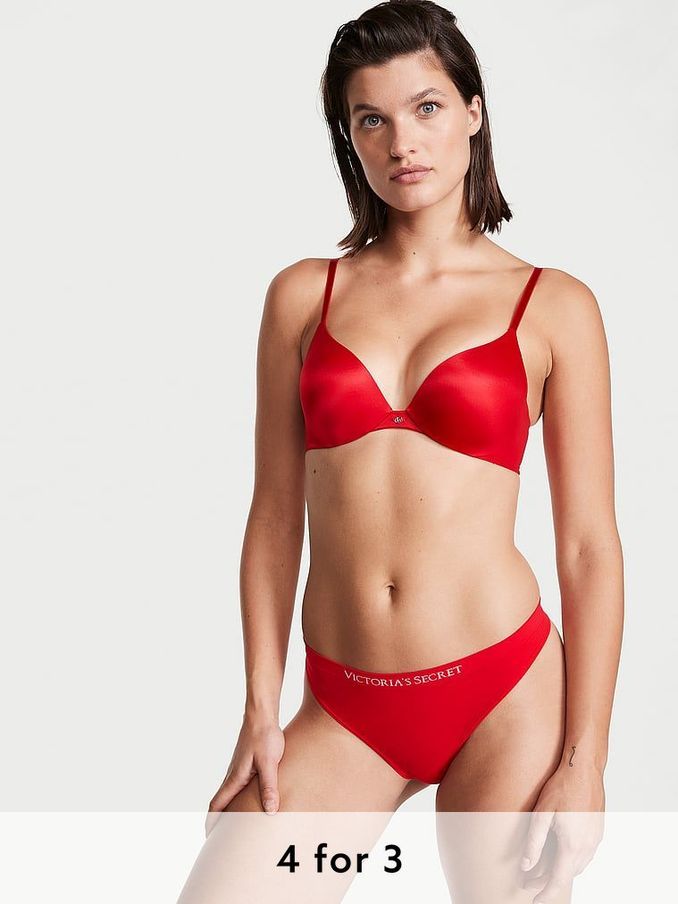 Red Lipstick Thong Knickers (Q41519) | £9