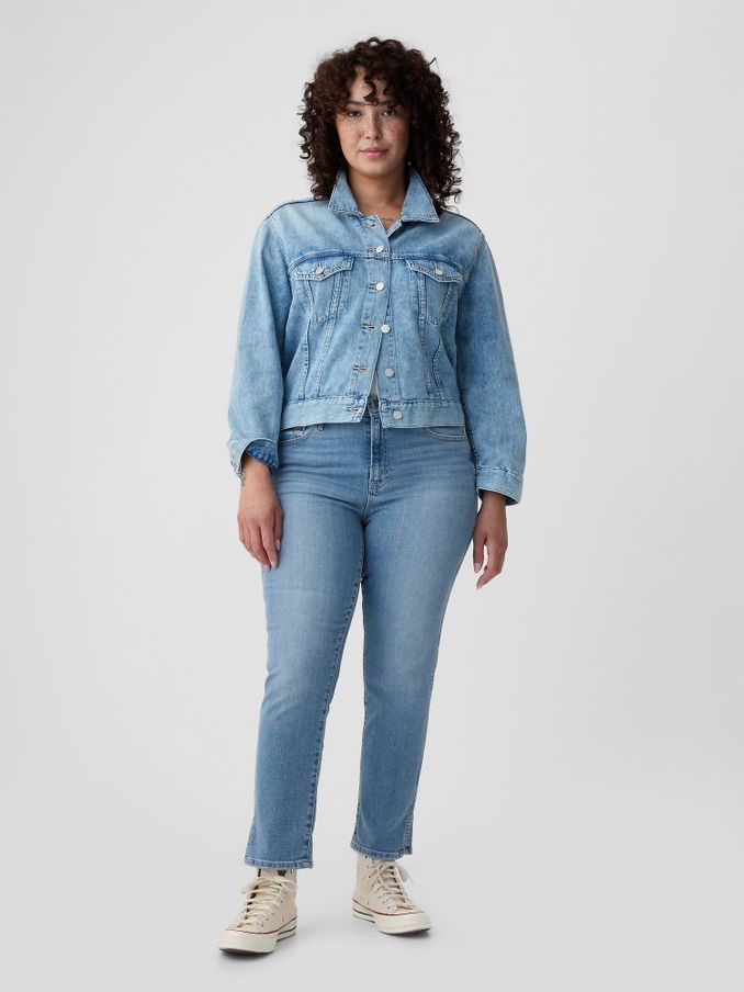 Blue Split Hem High Waisted Ankle Length Vintage Slim Jeans (Q43292) | £60