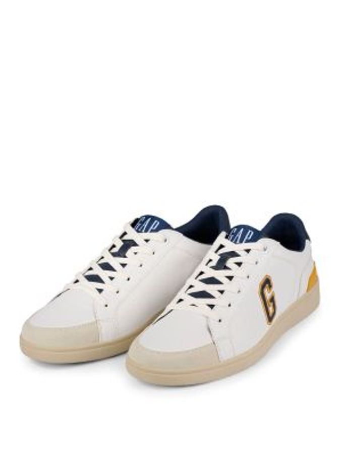White, Yellow and Navy Seattle Low Top G Trainers (Q43465) | £80