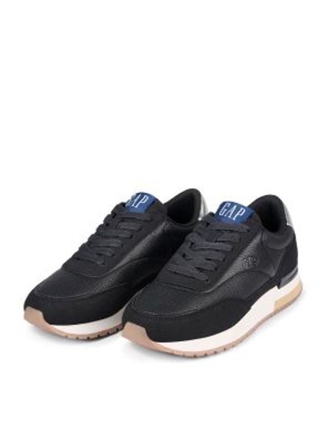 Black New York Low Top Trainers (Q43484) | £45