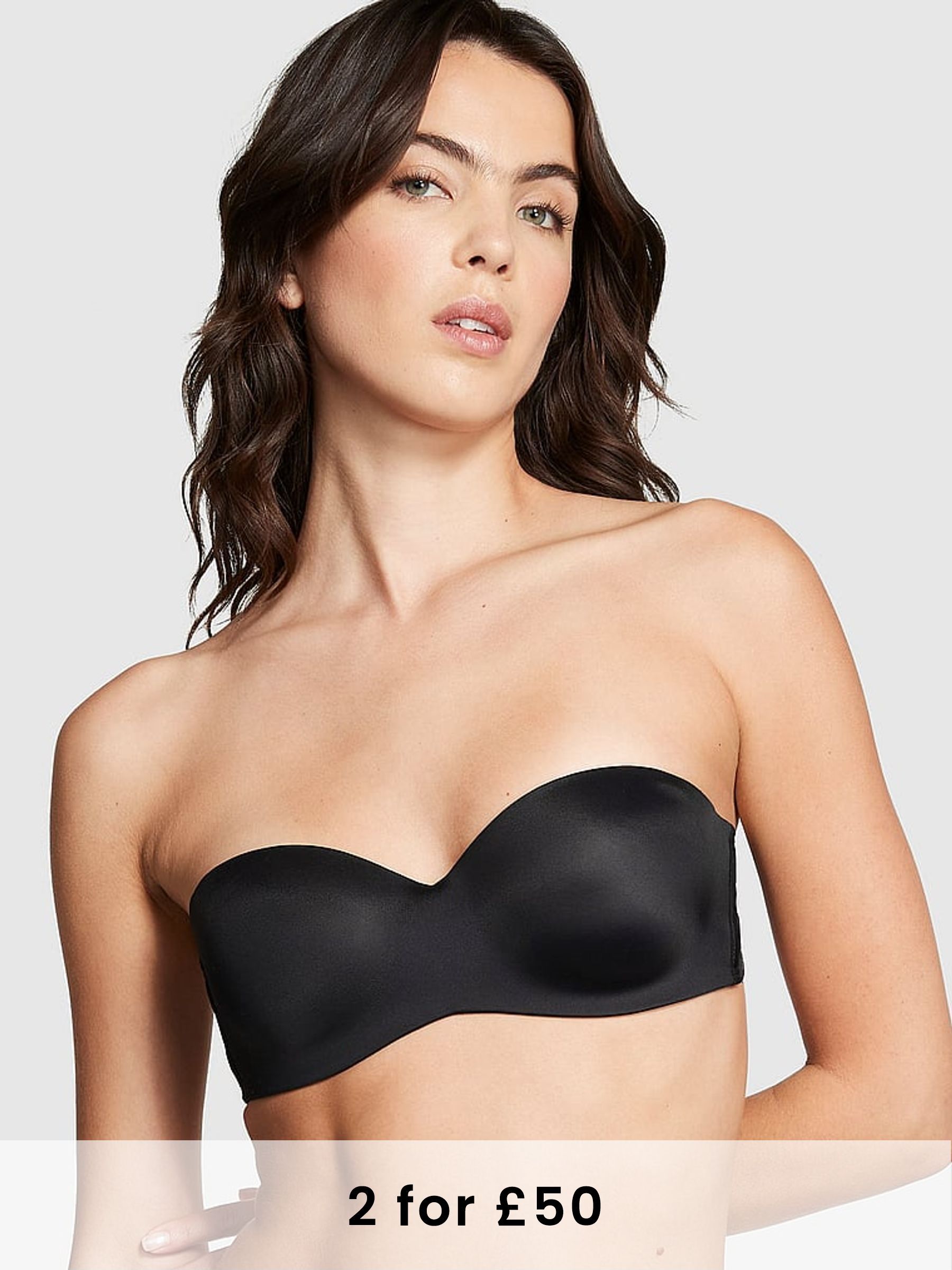 Black Lightly Lined Strapless Multiway Bra (Q43509) | £29