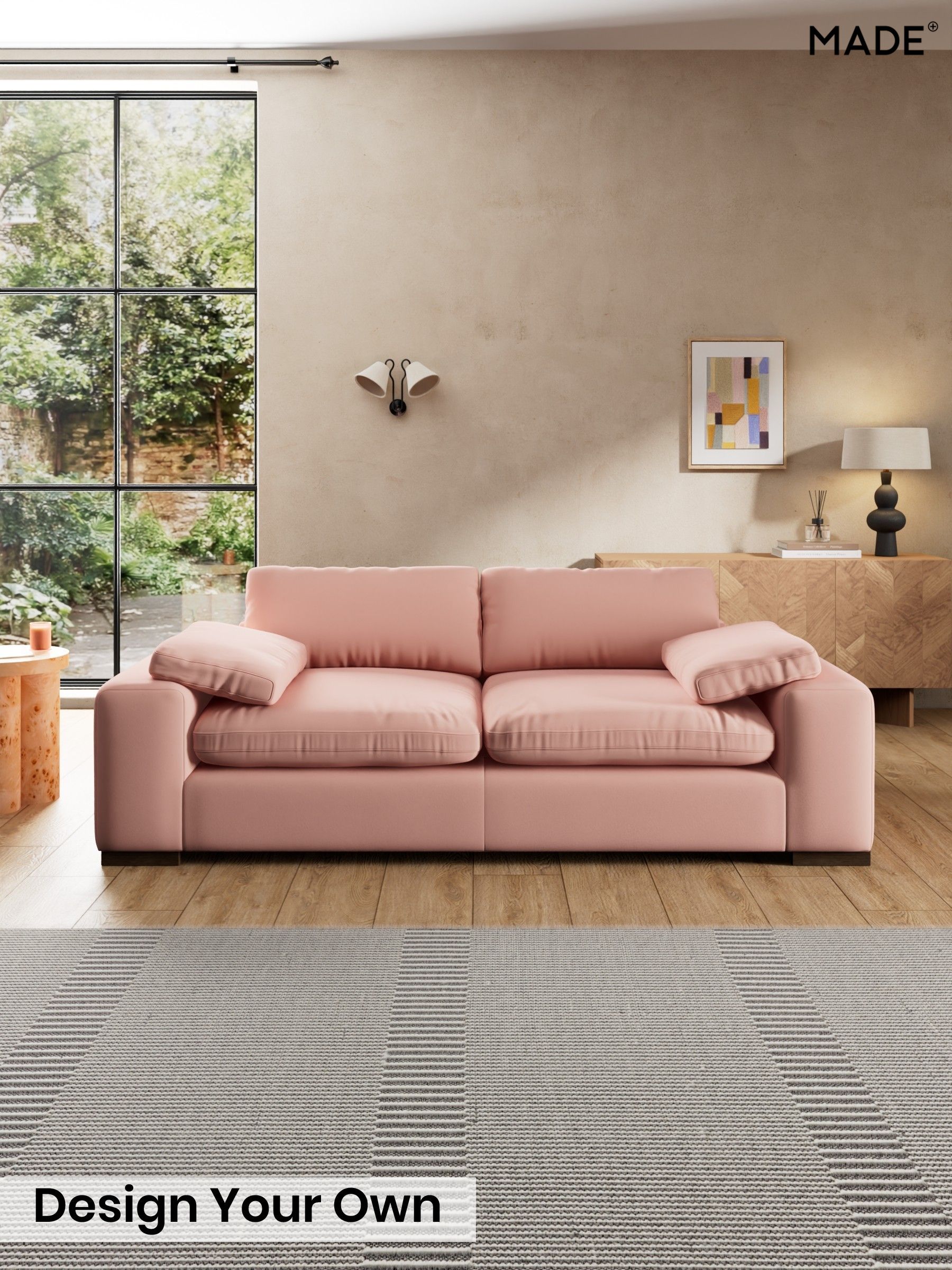 Matt Velvet Easy Clean/Blush Pink - Melbourne Luxe By Made