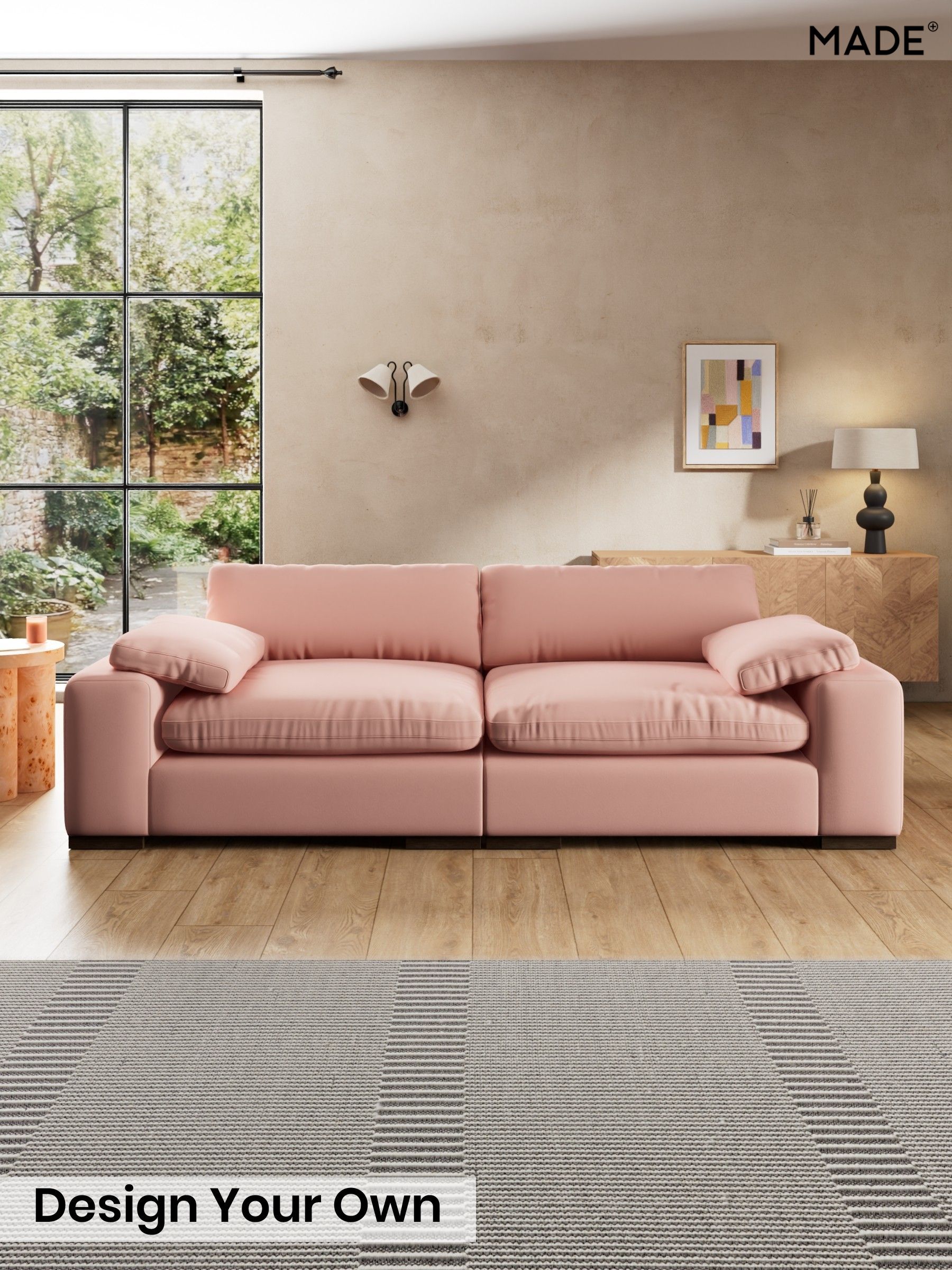 Matt Velvet Easy Clean/Blush Pink - Melbourne Luxe By Made