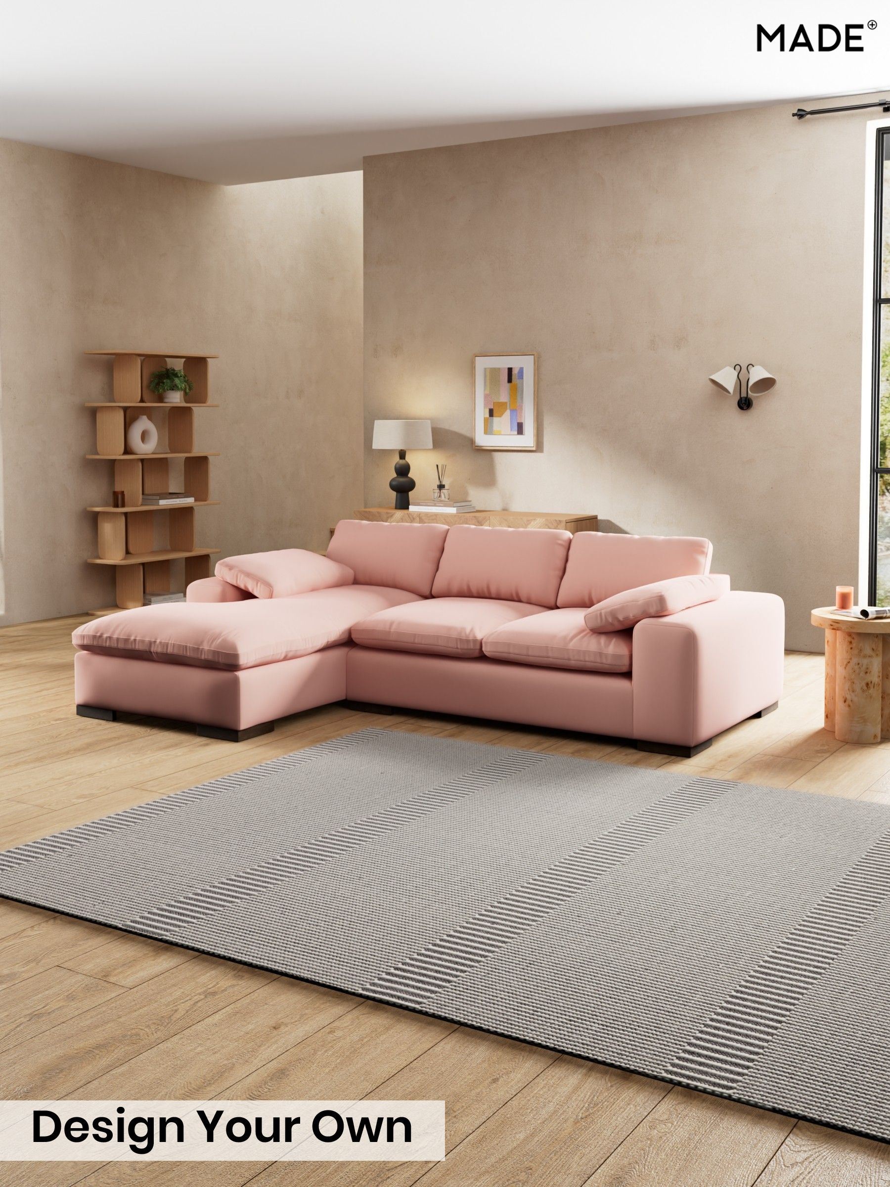 Matt Velvet Easy Clean/Blush Pink - Melbourne Luxe By Made