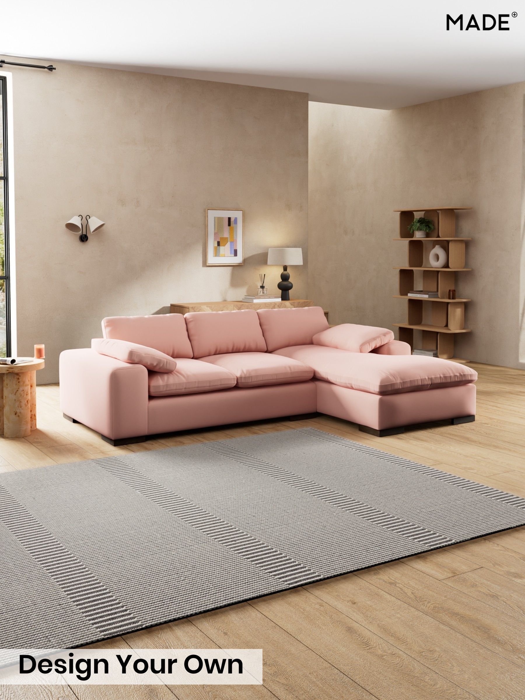 Matt Velvet Easy Clean/Blush Pink - Melbourne Luxe By Made
