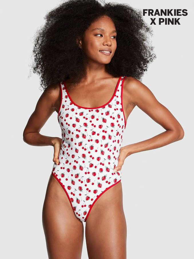 Summer Berries Red Frankies Bikinis Marlow Swimsuit (Q50824) | £25