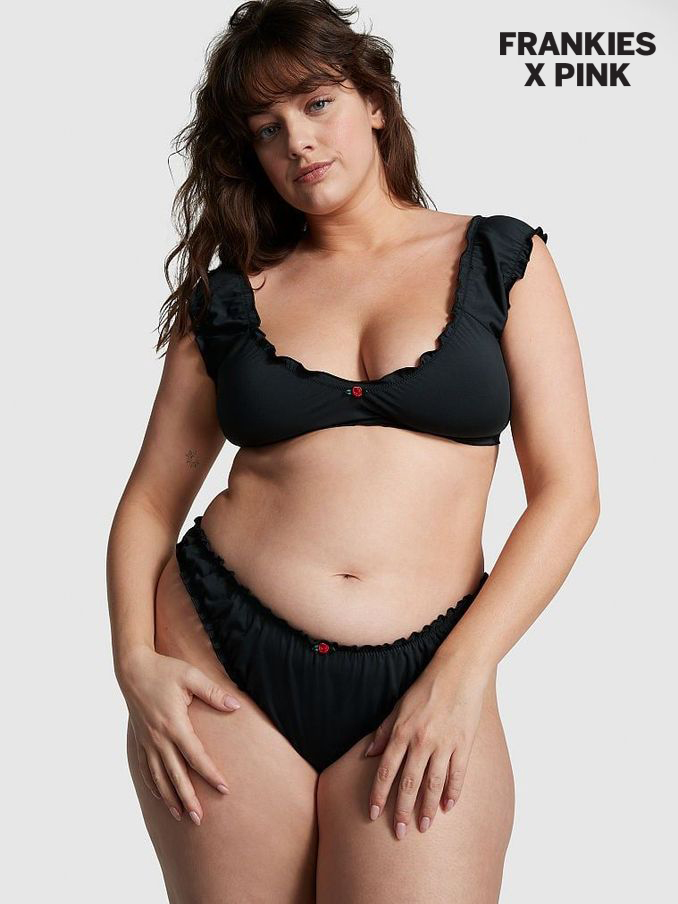 Pure Black Frankies Bikinis Hudson Bikini Top (Q50879) | £17