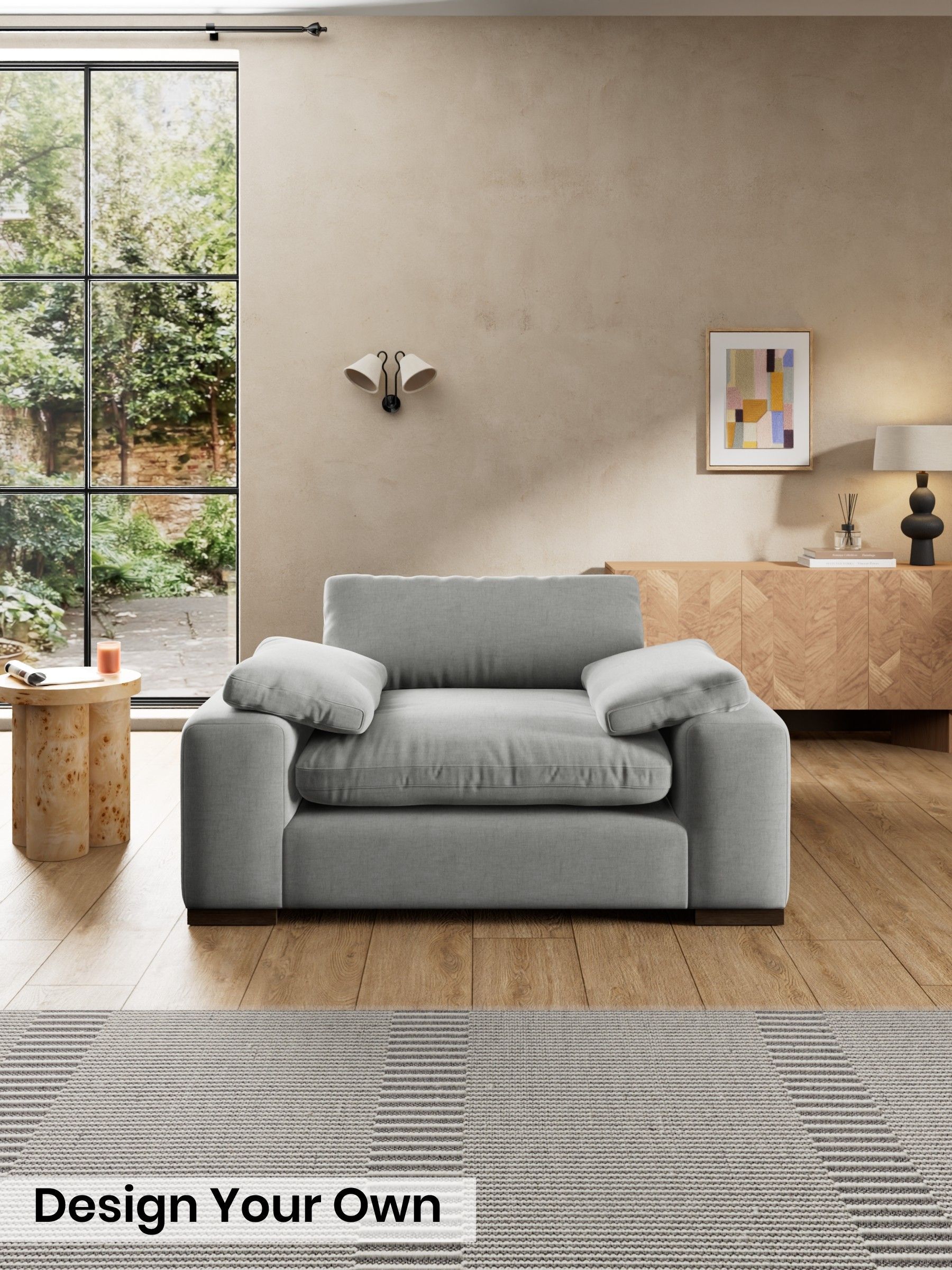 Etched Chenille/Pale Grey - Melbourne Luxe By Made