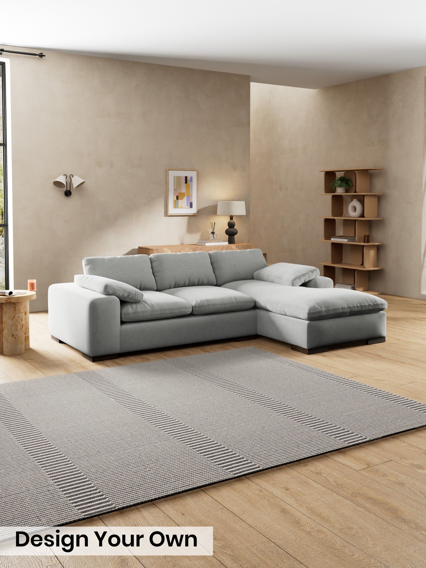 Etched Chenille/Pale Grey - Melbourne Luxe By Made