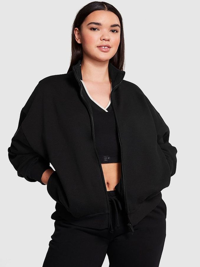 Pure Black Fleece Jacket (Q57314) | £22