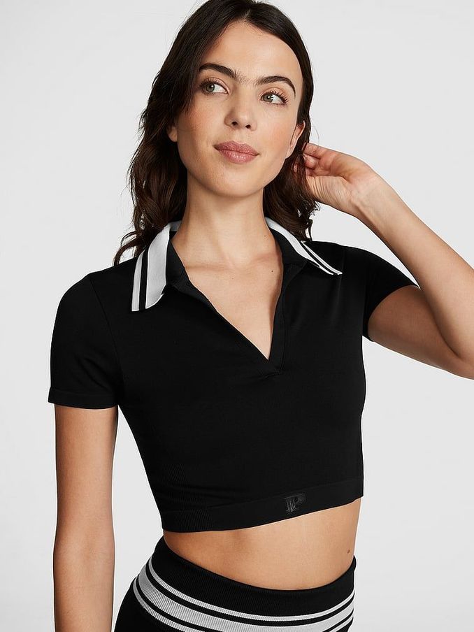 Pure Black Polo T-Shirt (Q57353) | £14
